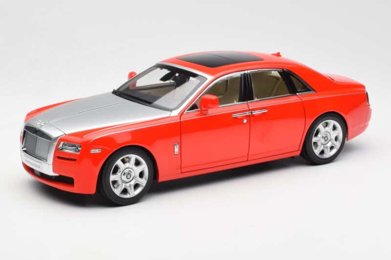 Rolls-Royce Ghost Czerwony & Srebrny Kyosho 1:18 008802RS Metal