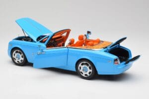 Rolls-Royce Phantom Drophead Coupe Powder Niebieski Kyosho 1:18 08871BL Metal — zdjęcie 7 z 10