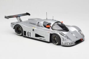 Sauber Mercedes C9 #61 M. Baldi / K. Acheson / G. Brancatelli 2nd Place 24 Hours of Le Mans 1989 Minichamps 1:18 155893561 Me — zdjęcie 4 z 6