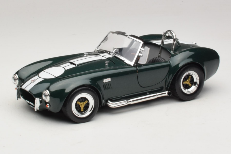 Shelby Cobra 427 S/C Ciemnozielony Białe Pasy Road Signature 1:18 92058-P1 Metal