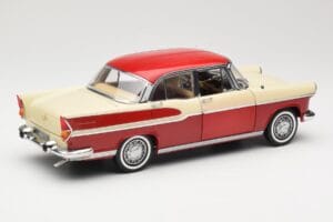 Simca Chambord Czerwony & Kość Słoniowa Norev 1:18 185721 Metal — zdjęcie 3 z 8