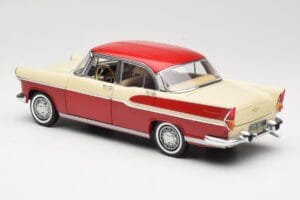 Simca Chambord Czerwony & Kość Słoniowa Norev 1:18 185721 Metal — zdjęcie 7 z 8