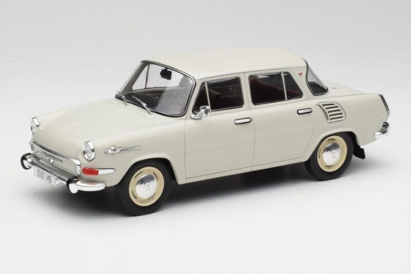 Skoda 1000 MB Szary & Biały MCG 1:18 MCG18275 Metal