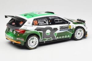 Skoda Fabia Rally2 #24 N. Gryazin / K. Aleksandrov Rally Monte Carlo 2023 IXO 1:18 18RMC155B Metal — zdjęcie 2 z 6