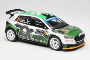 Skoda Fabia Rally2 #24 N. Gryazin / K. Aleksandrov Rally Monte Carlo 2023 IXO 1:18 18RMC155B Metal — zdjęcie 4 z 6
