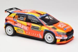 Skoda Fabia Rally2 #25 P. Lopez Rally Monte Carlo 2024 IXO 1:18 18RMC199 Metal — zdjęcie 4 z 6