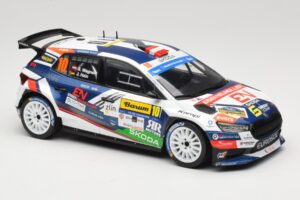 Skoda Fabia Rally2 #10 S. Wagner / G. Winter Barum Czech Rally Zlín 2024 IXO 1:18 18RMC221 Metal — zdjęcie 4 z 6