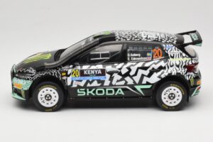 Skoda Fabia Rally2 #20 O. Solberg / E. Edmund Safari Rally Kenya 2024 IXO 1:18 18RMC222 Metal — zdjęcie 3 z 6