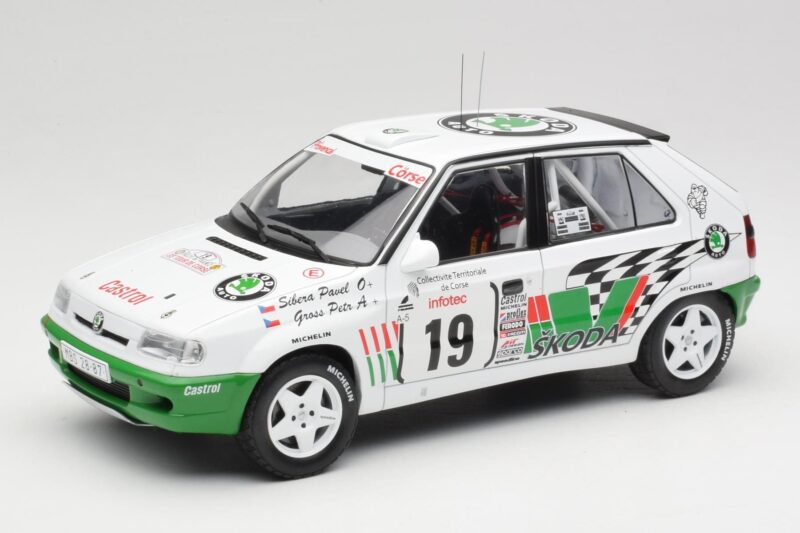 Skoda Felicia Kit Car #19 P. Sibera / P. Gross Tour de Corse 1995 IXO 1:18 18RMC149B Metal