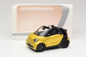 Smart Fortwo 453 Kabriolet Czarny I Żółty Norev 1:18 B66960289 Metal — zdjęcie 8 z 8
