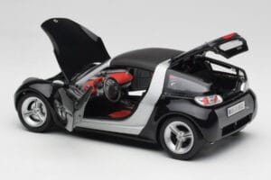 Smart Roadster Ciemnoniebieski Bburago 1:18 34917 Metal — zdjęcie 5 z 8