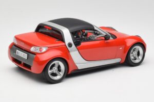 Smart Roadster Czerwony Bburago 1:18 34099 Metal — zdjęcie 3 z 8