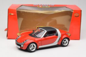 Smart Roadster Czerwony Bburago 1:18 34099 Metal — zdjęcie 8 z 8