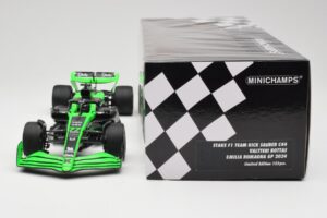 Stake F1 Team Kick Sauber C44 #77 V. Bottas Emilia Romagna GP 2024 Minichamps 1:18 117240177 Metal — zdjęcie 3 z 7