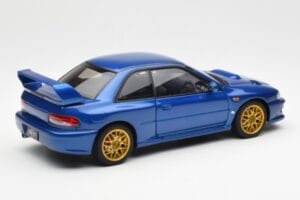 Subaru Impreza 22B Upgraded Version Niebieski Z Złotymi Felgami AUTOart 1:18 78602 Metal — zdjęcie 3 z 8