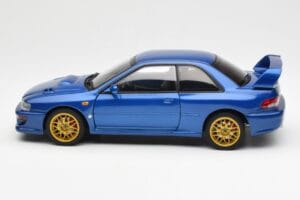Subaru Impreza 22B Upgraded Version Niebieski Z Złotymi Felgami AUTOart 1:18 78602 Metal — zdjęcie 4 z 8