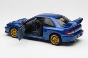 Subaru Impreza 22B Upgraded Version Niebieski Z Złotymi Felgami AUTOart 1:18 78602 Metal — zdjęcie 5 z 8