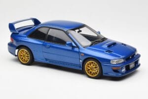 Subaru Impreza 22B Upgraded Version Niebieski Z Złotymi Felgami AUTOart 1:18 78602 Metal — zdjęcie 6 z 8