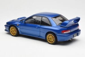 Subaru Impreza 22B Upgraded Version Niebieski Z Złotymi Felgami AUTOart 1:18 78602 Metal — zdjęcie 7 z 8
