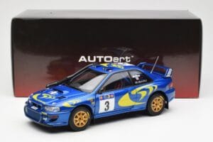 Subaru Impreza WRC #3 C. McRae / N. Grist Safari Rally Winner 1997 AUTOart 1:18 89792 Metal — zdjęcie 8 z 8