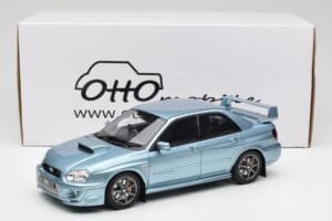 Subaru Impreza WRX STi WR1 GD P. Solberg Edition Ice Blue Metallic Otto 1:18 OT1114 Żywica — zdjęcie 6 z 6