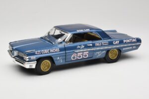 Pontiac Catalina Super Duty Super Stock #655 Niebieski 1962 Auto World 1:18 AW201/06 Metal
