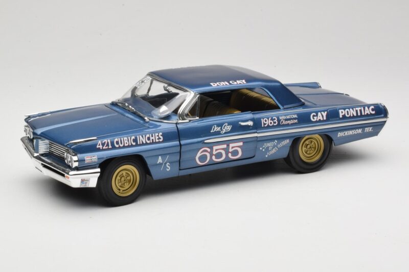 Pontiac Catalina Super Duty Super Stock #655 Niebieski 1962 Auto World 1:18 AW201/06 Metal