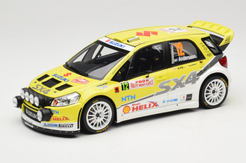Suzuki SX4 WRC #12 P-G. Andersson / J. Andersson Rally Monte Carlo 2008 Night Version Otto 1:18 OT495 Żywica