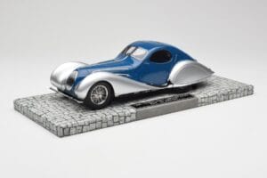 Talbot-Lago T150 C-SS Coupe Niebieski Srebrny Minichamps 1:18 107117122 Żywica