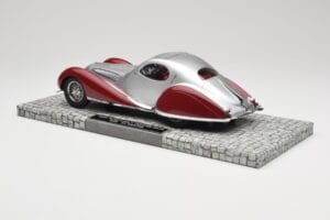 Talbot-Lago T150 C-SS Coupe Srebrny Czerwony Minichamps 1:18 107117121 Żywica — zdjęcie 5 z 6