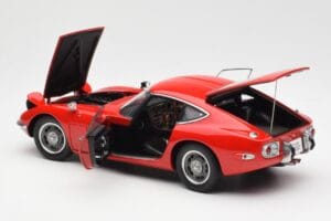 Toyota 2000 GT Czerwony AUTOart 1:18 78741 Metal — zdjęcie 5 z 8
