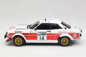 Toyota Celica 2000 GT RA21 #14 P-I. Walfridson RAC Rally 1977 IXO 1:18 18RMC189B Metal — zdjęcie 3 z 6