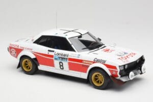 Toyota Celica 2000 GT RA21 #8 H. Mikkola / A. Hertz RAC Rally 1977 IXO 1:18 18RMC189A Metal — zdjęcie 4 z 6