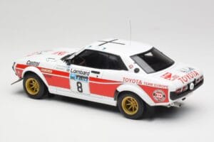 Toyota Celica 2000 GT RA21 #8 H. Mikkola / A. Hertz RAC Rally 1977 IXO 1:18 18RMC189A Metal — zdjęcie 5 z 6