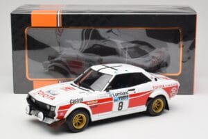 Toyota Celica 2000 GT RA21 #8 H. Mikkola / A. Hertz RAC Rally 1977 IXO 1:18 18RMC189A Metal — zdjęcie 6 z 6