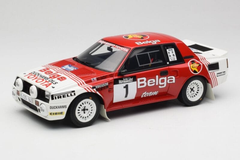 Toyota Celica Twin-Cam Turbo Team Belga #1 J. Kankkunen / F. Gallagher Haspengouw Rally 1995 Otto 1:18 OT1143 Żywica