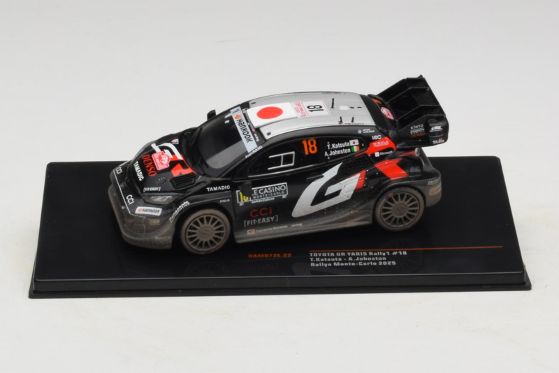 Toyota GR Yaris Rally1 #18 T. Katsuta / A. Johnston Rally Monte Carlo 2025 IXO 1:43 RAM972E Metal