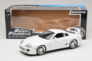 Toyota Supra Mk4 Biały Fast & Furious Jada 1:18 97509 Metal — zdjęcie 6 z 6