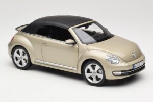 Volkswagen Beetle A5 Kabriolet Szary Kyosho 1:18 5C3099302P7W Metal — zdjęcie 6 z 8