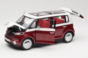 Volkswagen Bulli Minibus Concept Czerwony & Biały Norev 1:18 7E9099203BL9 Metal — zdjęcie 2 z 8