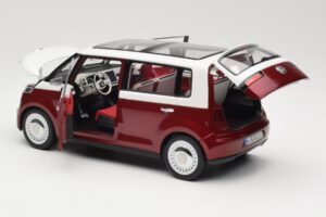 Volkswagen Bulli Minibus Concept Czerwony & Biały Norev 1:18 7E9099203BL9 Metal — zdjęcie 5 z 8