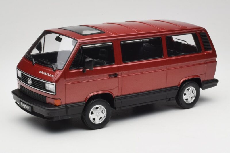 Volkswagen Bus T3 Multivan Magnum Mars Red Metallic KK-Scale 1:18 KKDC180991 Metal