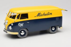 Volkswagen T1 Combi Michelin Czarny & Żółty Solido 1:18 9406 Metal — zdjęcie 2 z 8