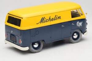 Volkswagen T1 Combi Michelin Czarny & Żółty Solido 1:18 9406 Metal — zdjęcie 3 z 8