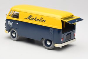 Volkswagen T1 Combi Michelin Czarny & Żółty Solido 1:18 9406 Metal — zdjęcie 5 z 8