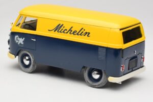 Volkswagen T1 Combi Michelin Czarny & Żółty Solido 1:18 9406 Metal — zdjęcie 7 z 8