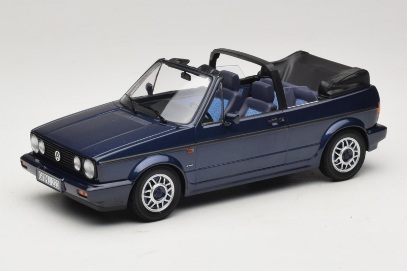 Volkswagen Golf Mk1 Kabriolet Quartett Inca Blue Norev 1:18 188628 Metal
