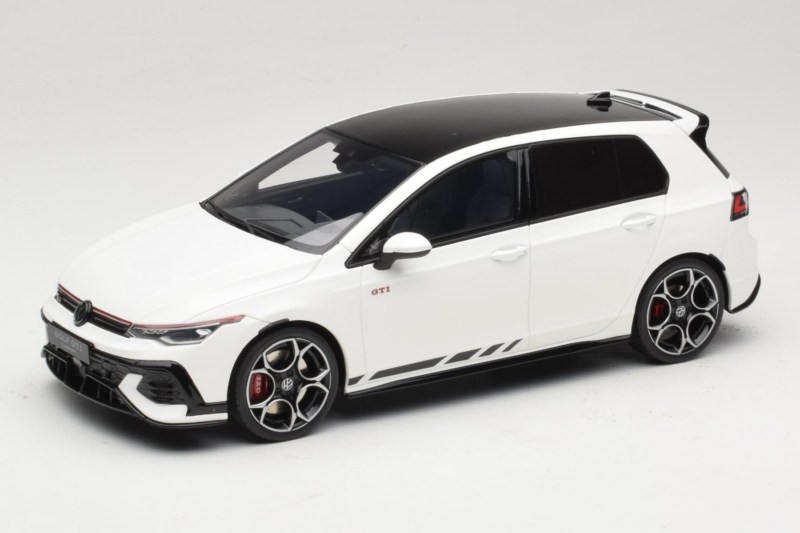 Volkswagen Golf Mk8 GTI Clubsport Pure White Otto 1:18 OT1221 Żywica