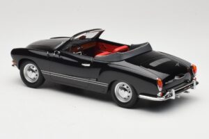 Volkswagen Karmann Ghia Kabriolet Czarny Minichamps 1:18 155054031 Metal — zdjęcie 5 z 6