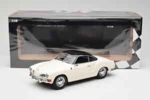 Volkswagen Karmann Ghia Kremowy Czarny Minichamps 1:18 155054021 Metal — zdjęcie 6 z 6
